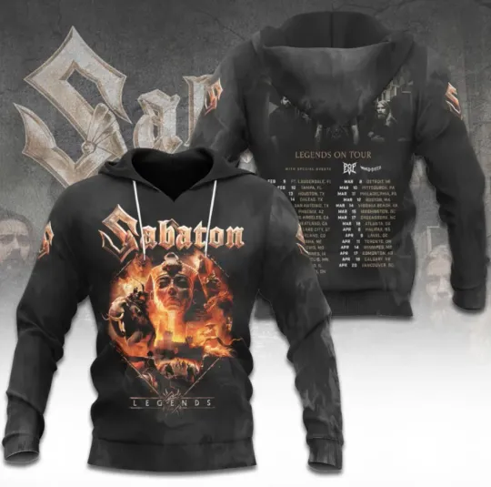 Sabaton 2026 North American Tour 3D Hoodie