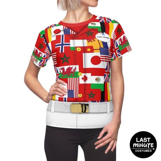 Discover Epcot World Showcase Cast Member Women Shirt, runDisney Costume, Cast Member Merch, Womens Disney Shirts, Disney College Program Cosplay