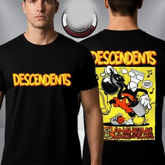Discover Descendents Venue Poster T-Shirt House of Blues Anaheim CA March 5-6 2026 Unisex