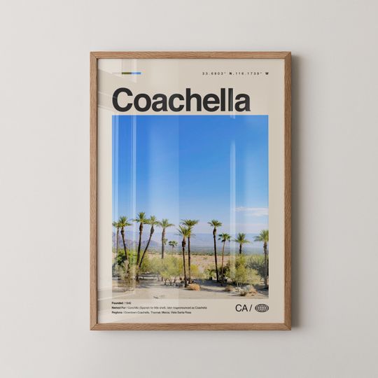 Discover Coachellla Print California, Coachellla Wall Art, Coachellla Poster, Coachellla Photo, Coachellla Valley, Empire Polo Club, Joshua Tree National