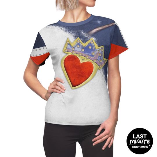 Descendants 2 Costume, Evie's Heart Shirt, Descendants Cosplay, Disney Cosplay, Disney Costume, Disney Villains, Disney Shirts for Women