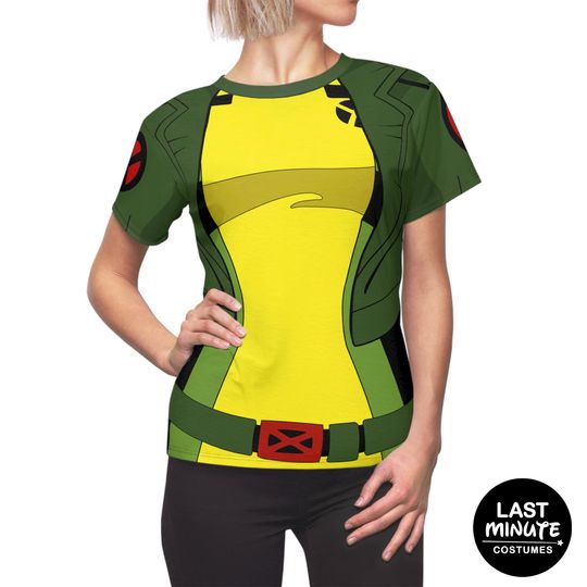 Rogue Women's Shirt, Mutants Human Costume, Anna Marie Darkholme, Comic-Con Party Outfit, Halloween Apparel