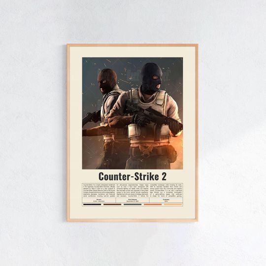 Discover Counter-Strike 2 Poster, Gaming Wall Art, Video Games Poster