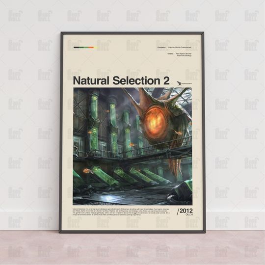 Discover Natural Selection 2 Poster, Gaming Room Poster, Gaming Wall Poster, Gaming Print Poster, Game Gift,Video Games Poster,Gaming Wall Art Poster