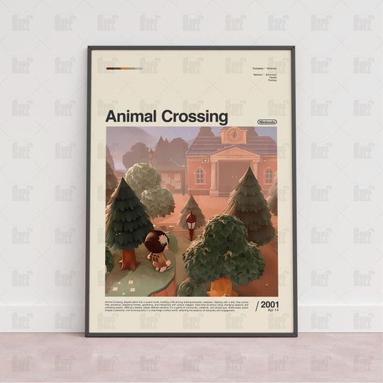 Animal Crossing Poster, Gaming Room Poster, Gaming Wall Poster, Gaming Print Poster, Game Gift, Video Games Poster