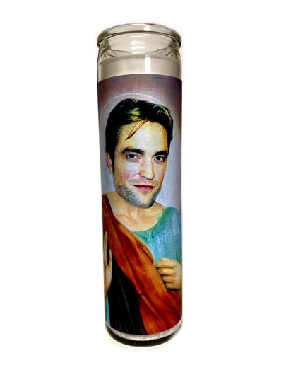 Discover Robert Pattinson Prayer Candle - Pop Culture Saint Candle