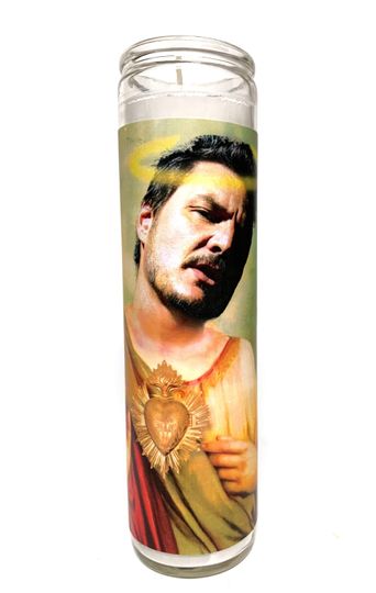 Pedro Pascal Prayer Candle - Pop Culture Saint Candle