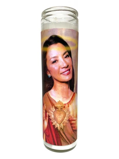 Discover Michelle Yeoh Prayer Candle - Pop Culture Saint Candle