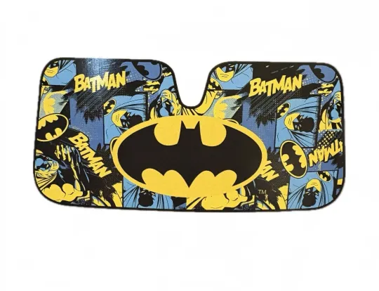 Reversible Car Sun Shade with Classic Batman Design