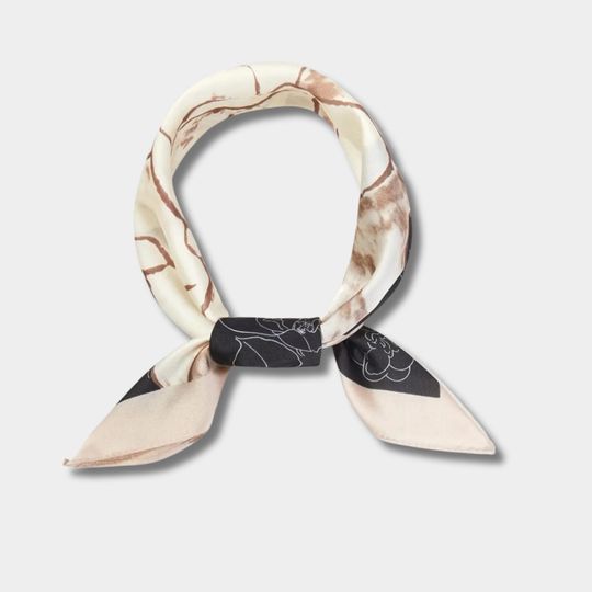 Discover Floral Print Satin Scarf: Elegant Versatile Bandanas for All Occasions