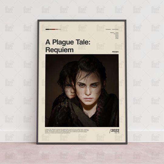 Discover A Plague Tale Requiem Poster, Gaming Room Poster, Gaming Wall Poster, Gaming Print Poster, Game Gift, Video Games Poster