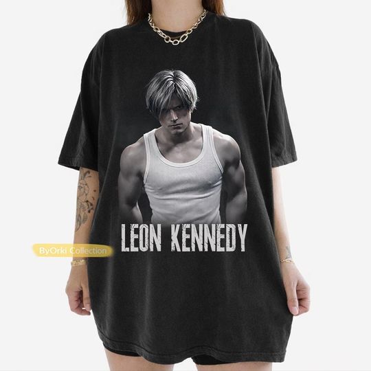 Leon Kennedy T-Shirt - Vintage Resident Evil 9 Requiem Design