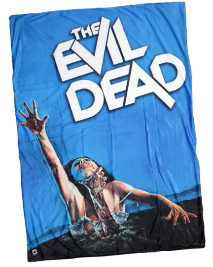 Discover Creepy Co The Evil Dead Deadite Fleece Blanket Splatter Horror Ash Sam Raimi