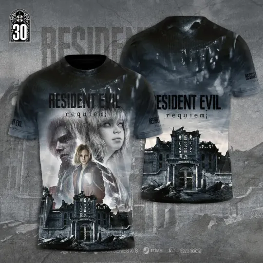Discover Resident Evil Requiem 3D T-Shirt