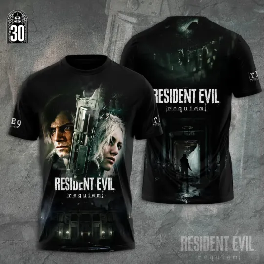 Discover Resident Evil Requiem 3D T-Shirt
