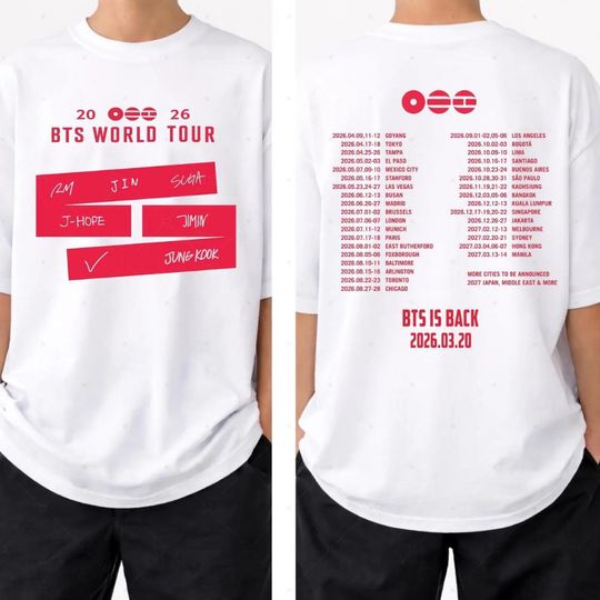 Discover World Tour BTS 2026 T-Shirt, Bangtan Comeback 2026 Tee