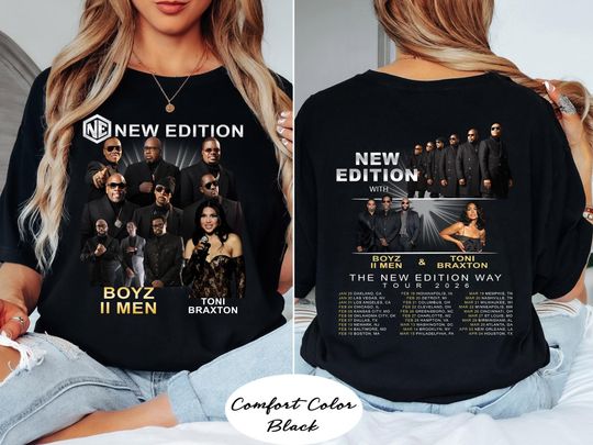 New Edition Boyz II Men Toni Braxton Tour 2026 T-Shirt