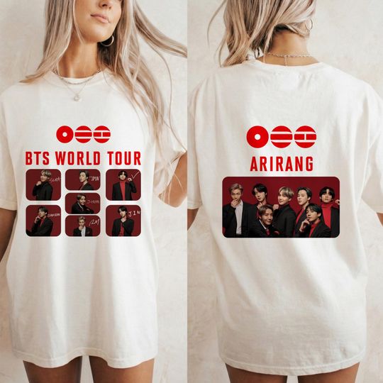Discover Arirang Concert T-Shirt, 100% Cotton Unisex Tee, Concert T-Shirt Fan Merch, Hoodie, Sweat Shirt Gifts for Fan