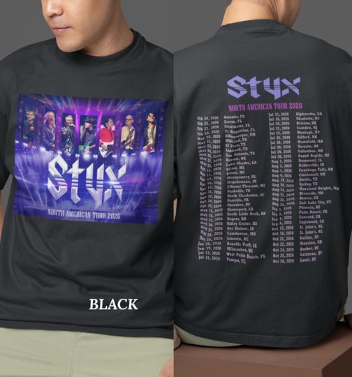 Discover Unisex T-shirt Styxs, Sweatshirt & Hoodie Styxs 2026 tour
