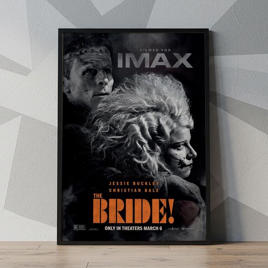 Discover The Bride (2026) Movie Poster | Movie Canvas | Wall Art| Poster Unframed| Cover Poster| Canvas Print| Canvas Poster