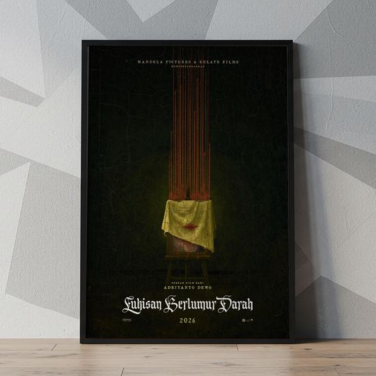 Discover Lukisan Berlumur Darah (2026) Movie Poster| Movie Canvas | Wall Art| Poster Unframed| Cover Poster| Canvas Print| Canvas Poster