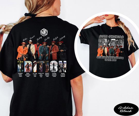 Discover New Edition Way Tour 2026 T-Shirt, 90s R&B Band Unisex Shirt