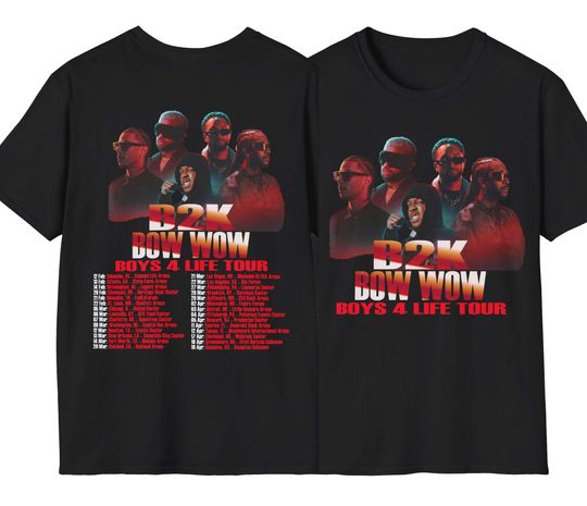 Discover B2K Tour 2026 T-Shirt, Sweatshirt, Youthshirt & Hoodie  Bow Wow Boys 4 Life concert outfit