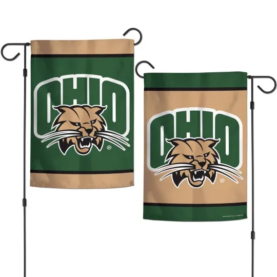 Discover Ohio Bobcats Garden Flag Double-Sided Decorative Flag