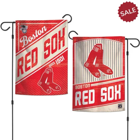 Boston Red Sox Garden Flag Double-Sided Cooperstown