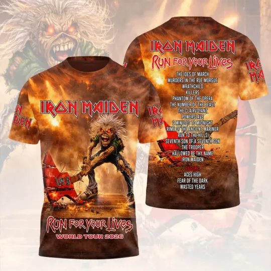 Discover Ir Maiden 2026 World Tour 3D Apparel
