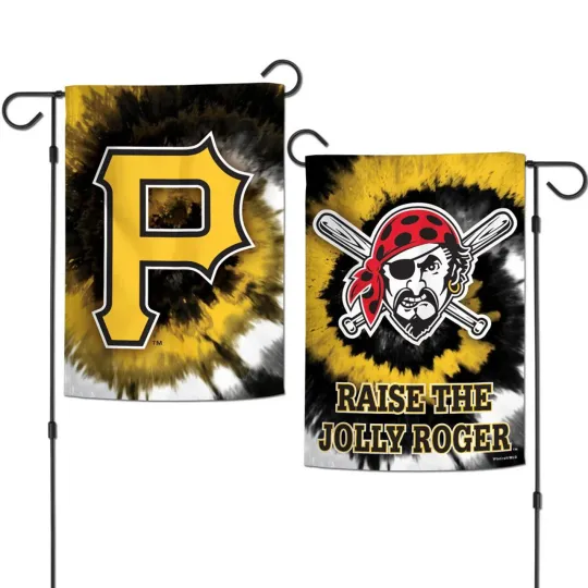 Discover Pittsburgh Pirates Garden Flag, Double-Sided Tie Dye, Decor, Garden Flags