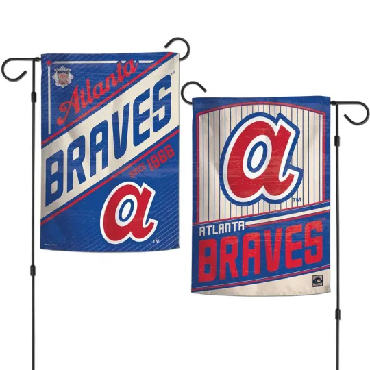 Atlanta Braves Garden Flag Double-Sided Cooperstown