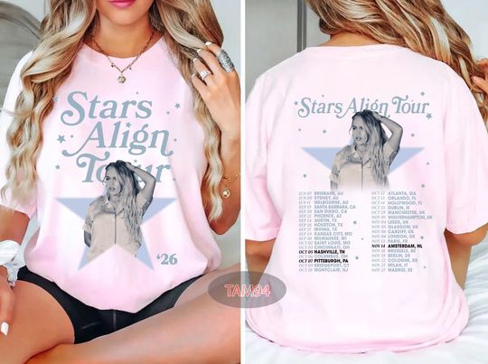 Discover Freya Skye Tour 2026 Shirt, Stars Align Concert 2 Sided Unisex Tee, Vintage Freya Skye Graphic Shirt, Pop Music Fan Gift