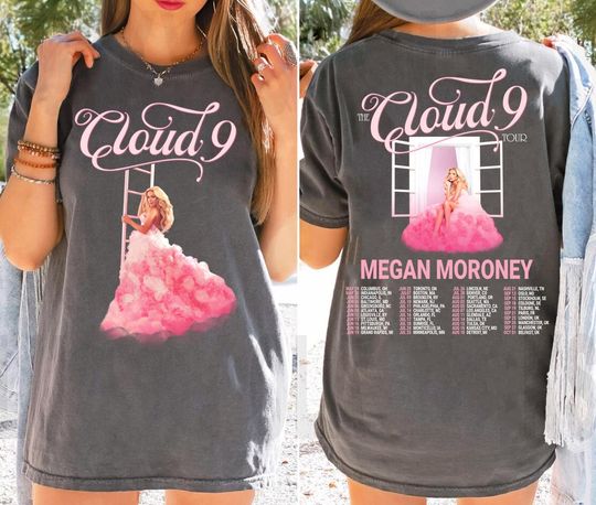 Discover Megan Moroney Cloud 9 Tour Shirt, Megan Moroney Concert Tee, Vintage Country Music Tee, Country Girl Concert Outfit, Megan Moroney Fan Gift
