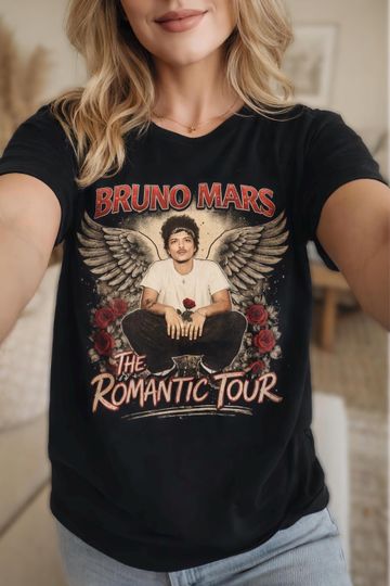 Discover Vintage Pop Concert T-Shirt, Romantic Tour Tee, Retro Music Tour Merch, Band Graphic Tee, Music Lover Gift