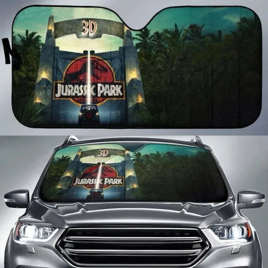 Discover Jurassic Park Gate Car Sun Shade