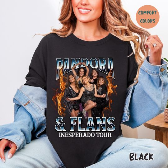 Discover Pandora & Flans Tour T-Shirt for Music Lovers, Mas Inesperado Tour, Casual Wear