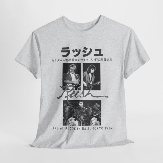 Discover Rush Band Live in Japan T-Shirt - Retro Rock Concert Tee
