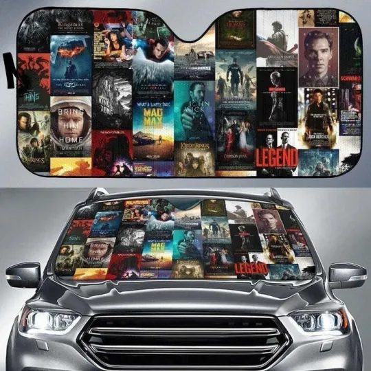 Discover Movies Poster Car Sun Shade