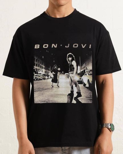 Discover Vintage Jon Bon Jovi 90s T-Shirt Hard Rock Glam Metal