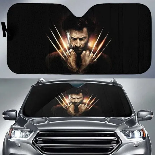 Wolverine Claws Car Sun Shade Custom