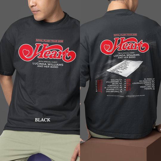 Discover Unisex T-shirt Heart, Heart 2026 tour