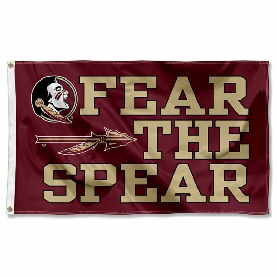 Florida State Seminoles College NCAA Spear Garnet  House Flag