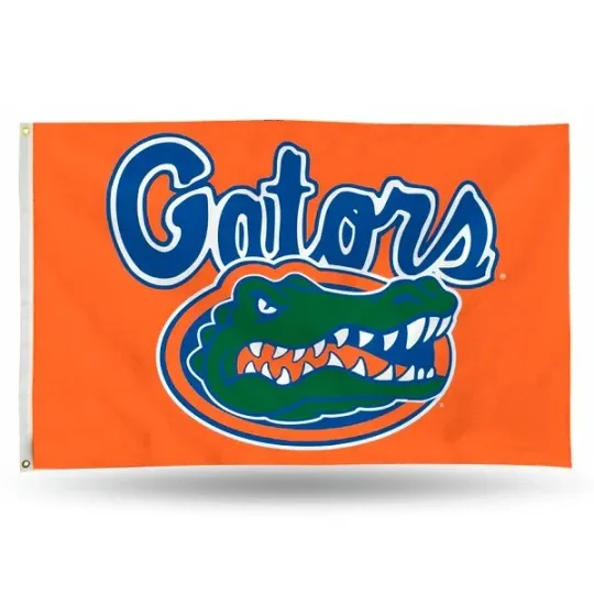 Florida Gators Orange Background Team Logo House Flag