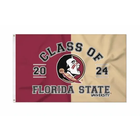 Florida State Seminoles University Class of 2024 House Flag