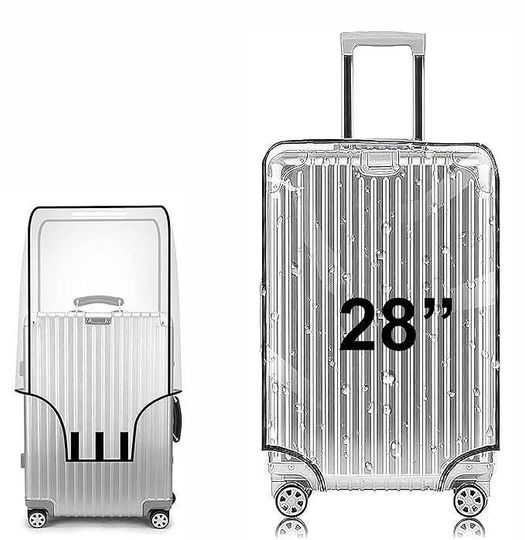 Discover Transparent Luggage Cover | Clear Suitcase Protector | Anti-Dust, Waterproof PVC Travel Cover