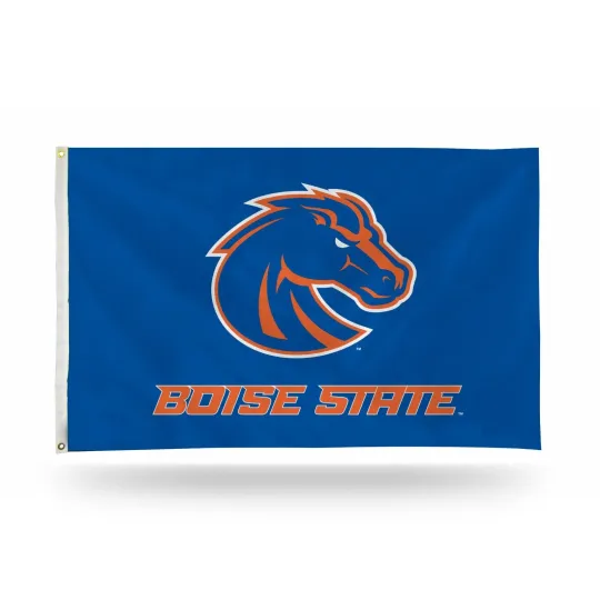 Discover Boise State Broncos Blue Background House Flag