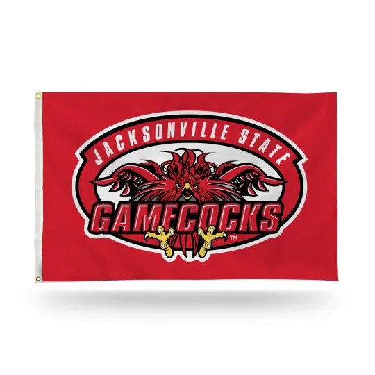 Discover Jacksonville State Gamecocks Red Background Team Logo House Flag