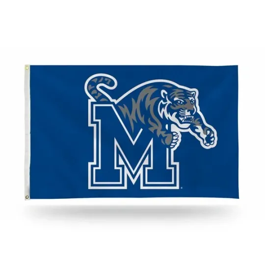 Discover Memphis Tigers Blue Background House Flag