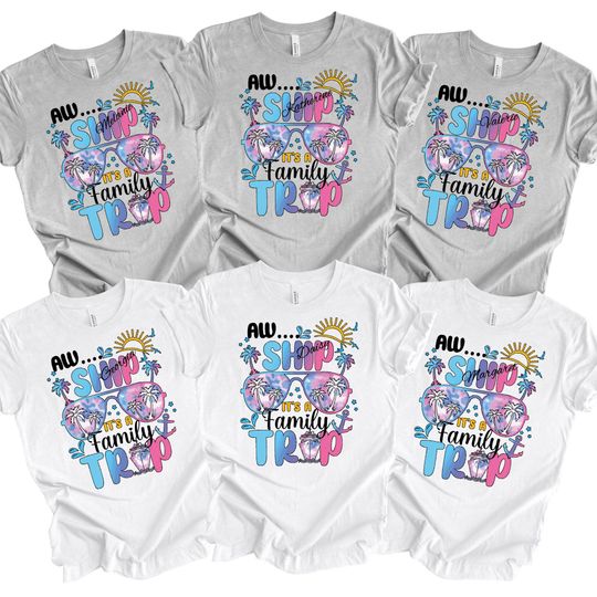 Discover Family Cruise Shirt, Custom Family Cruise Trip Shirt, Aw Ship it's a Family Trip 2026 Shirts, Cruise Shirt, Custom Aw Ship it's a Trip Shirt